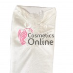 Manusi elegante din satin simple MNS005GG lungi Crem